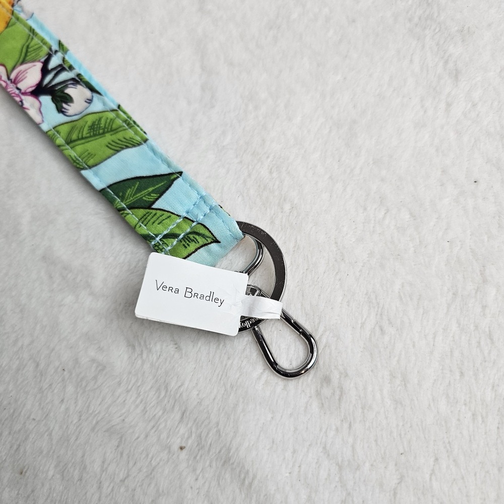 Vera Bradley Lemon Grove Wide Lanyard Floral Lemons NWT - Picture 2 of 5